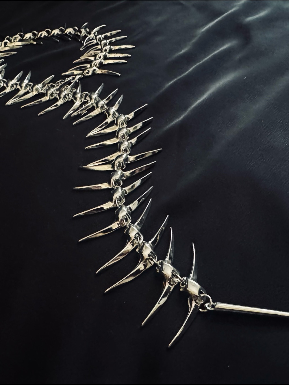 Silver Vertebrae Necklace